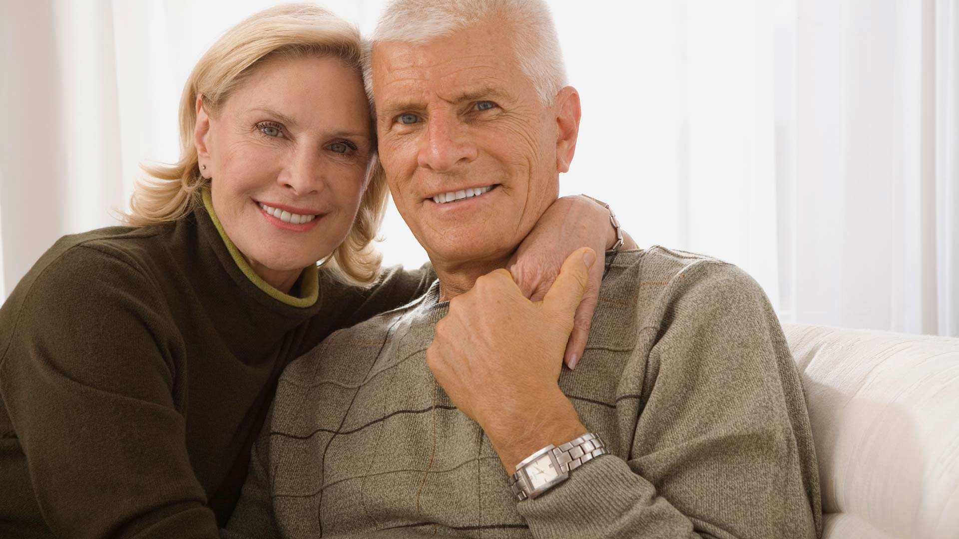 Senior couple with a beautiful smile